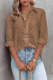 Geometric Textured Button Shirt
