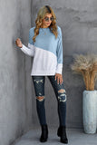 Patchwork Dropped Shoulder Sweatshirt