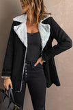 Lapel Collar Button Fleece Jacket