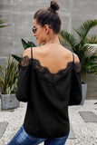 Lace Cold Shoulder Blouse