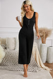 Pocketed Thermal Sleeveless Jumpsuit