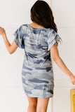 Pile Of Sleeves Camouflage Dress