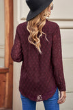 Geometric Textured Button Shirt