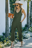 Pocketed Thermal Sleeveless Jumpsuit