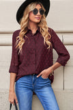 Geometric Textured Button Shirt