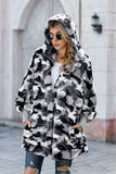 Soft Fleece Hooded Open Front Coat