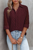 Geometric Textured Button Shirt