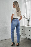 Medium Wash Beach Bum Destroyed Boyfriend Jeans