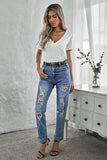 Medium Wash Beach Bum Destroyed Boyfriend Jeans