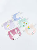 Four Layers 5 Pieces Baby Girl Sweat Towel Children's back cushion