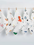 Six Layers Square Towel Washcloths 5 Pieces Set