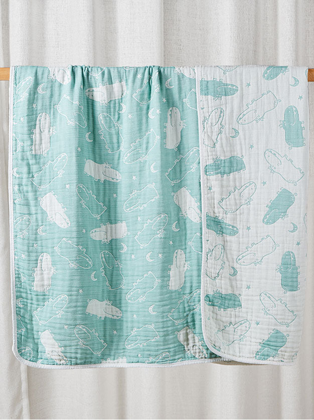 Bamboo Baby Floral Print Blanket