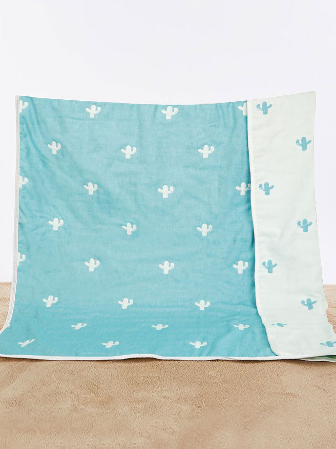 Double sided Floral Print Baby Blanket