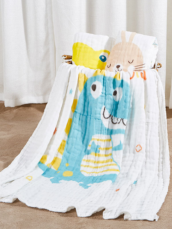 Floral Printed Baby Bath Towel