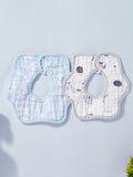 Two Pieces Australian cotton Petal baby saliva towel
