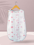 4 Layers Summer Thin Baby sleeveless vest sleeping bag Peach/Rabbit/Stars