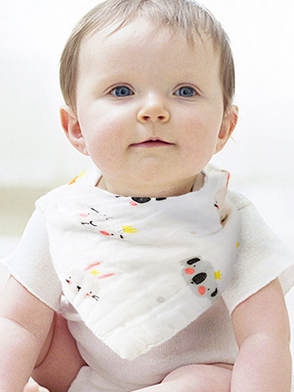 5 Pieces Baby Saliva Towel Triangle towel