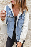 Sherpa Denim Splicing Buttoned Jacket