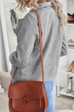 Zipped Notch Collar Short Jacket