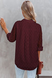Geometric Textured Button Shirt