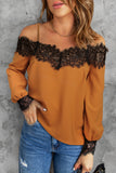 Lace Cold Shoulder Blouse