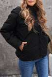 Zipper Hooded Coat with Pocket