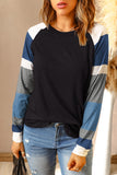 Color Block Long Sleeves Pullover Top