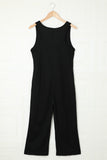 Pocketed Thermal Sleeveless Jumpsuit