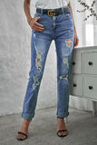 Medium Wash Beach Bum Destroyed Boyfriend Jeans