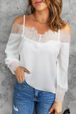 Lace Cold Shoulder Blouse