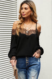Lace Cold Shoulder Blouse