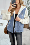 Sherpa Denim Splicing Buttoned Jacket