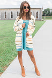 Rainbow Striped Cardigan