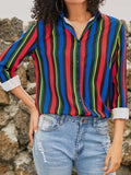 Striped Modern Women Top Shirt