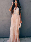 Fill Your Heart Lace Maxi Dress Short Sleeve