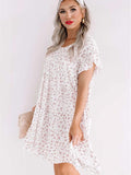 Leopard Ruffled Sleeve Shift Mini Dress